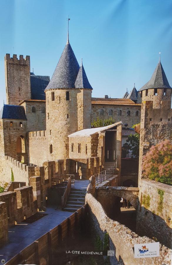 Ma Pierre A L'Edifice, Face A La Cite Vue Sublime, Studio Avec Terrasse Carcassone Exterior photo